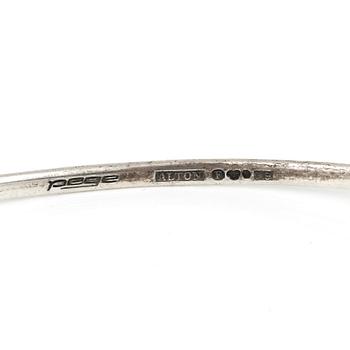HALSBAND, silver med bergskristall, ca 9,92 ct, 'Pege' för Alton, Falun, 1967. Total vikt ca 38 g.