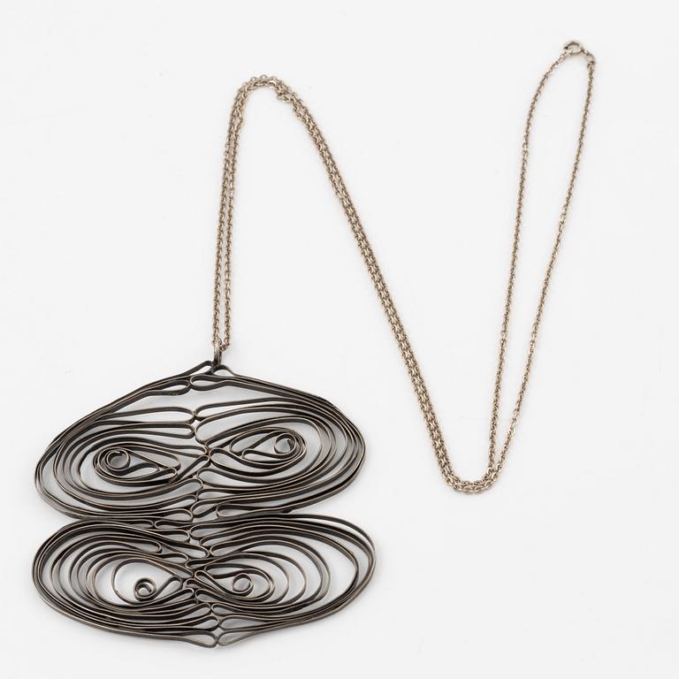 Liisa Vitali, pendant, silver, "Cat Paws", N. Westerback, Helsinki 1969.