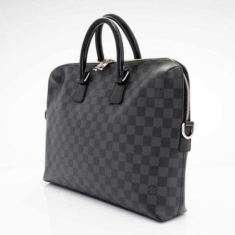 Louis Vuitton, a Damier Graphite 'Porte Documents Jour' briefcase.