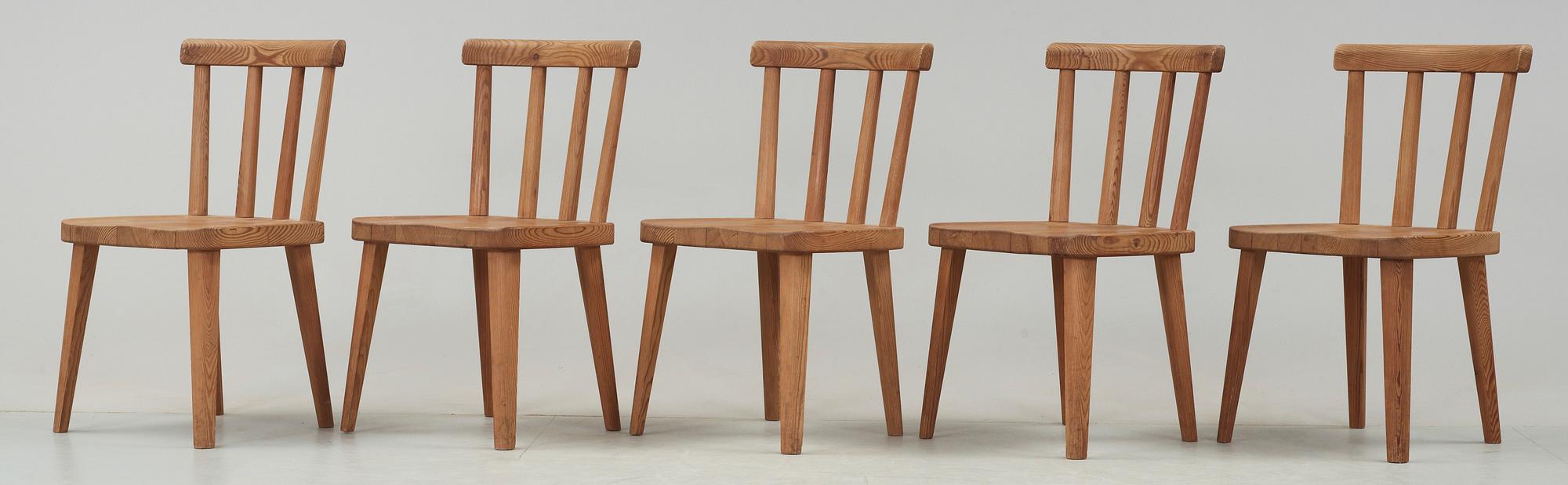 STOLAR, 5 st,"Utö", Axel Einar Hjort. Nordiska Kompaniet, 1930-tal.