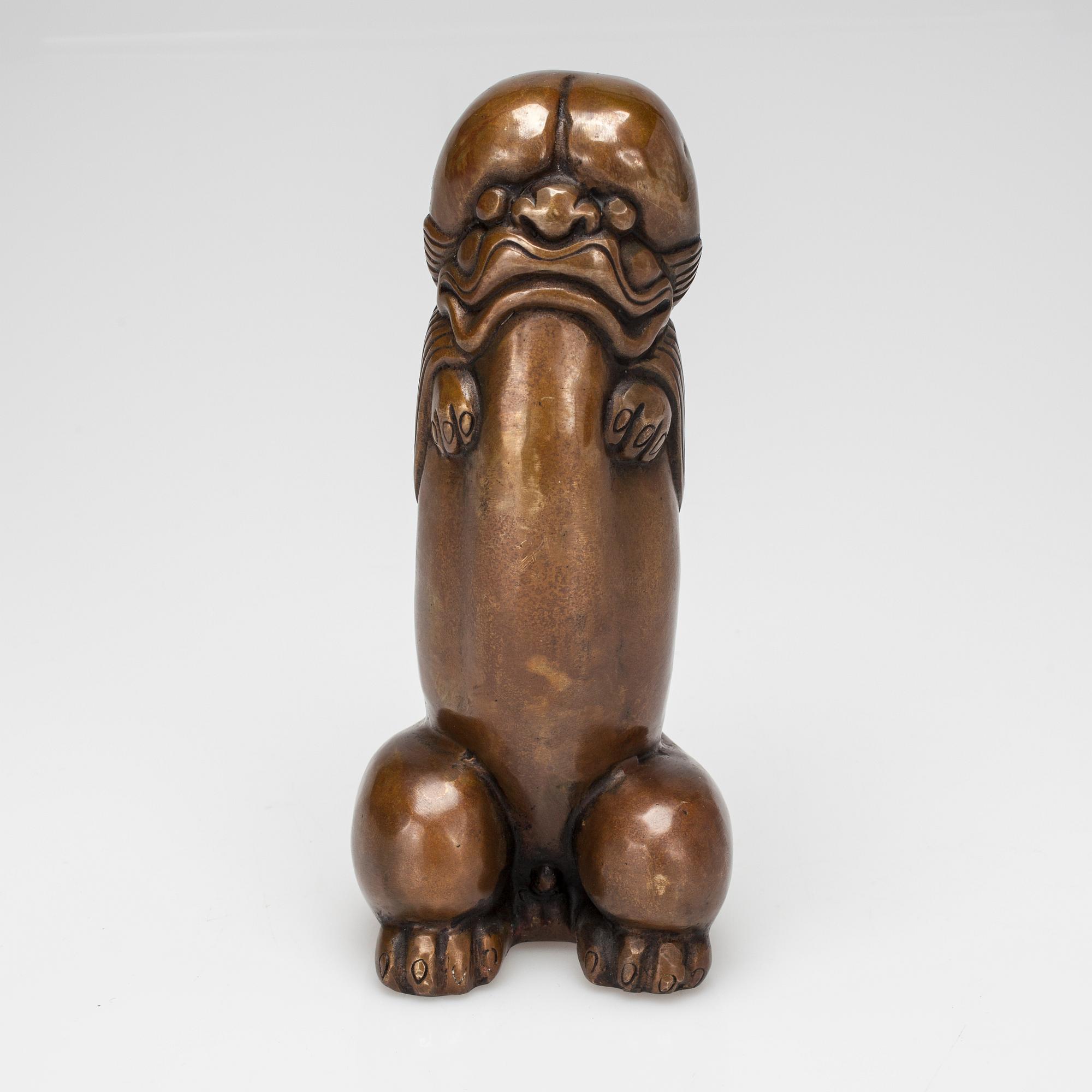 SKULPTUR, mässing, 1900-talets senare hälft.