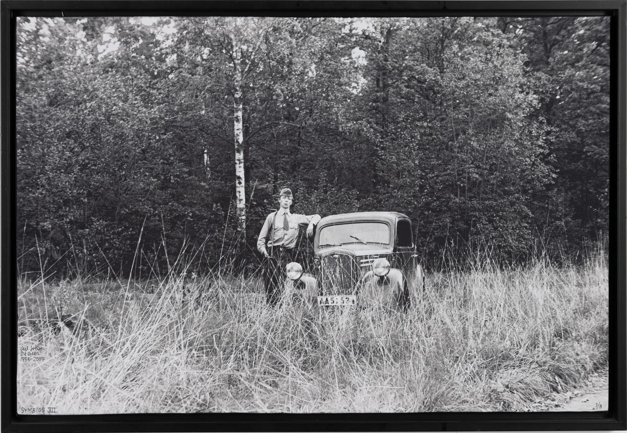 Carl Johan De Geer, photo sublimation signed and dated 1958-2007. Numbered 1/3.