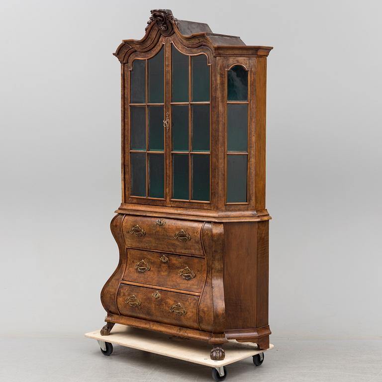 VITRINSKÅP, barockstil, 1800-tal.