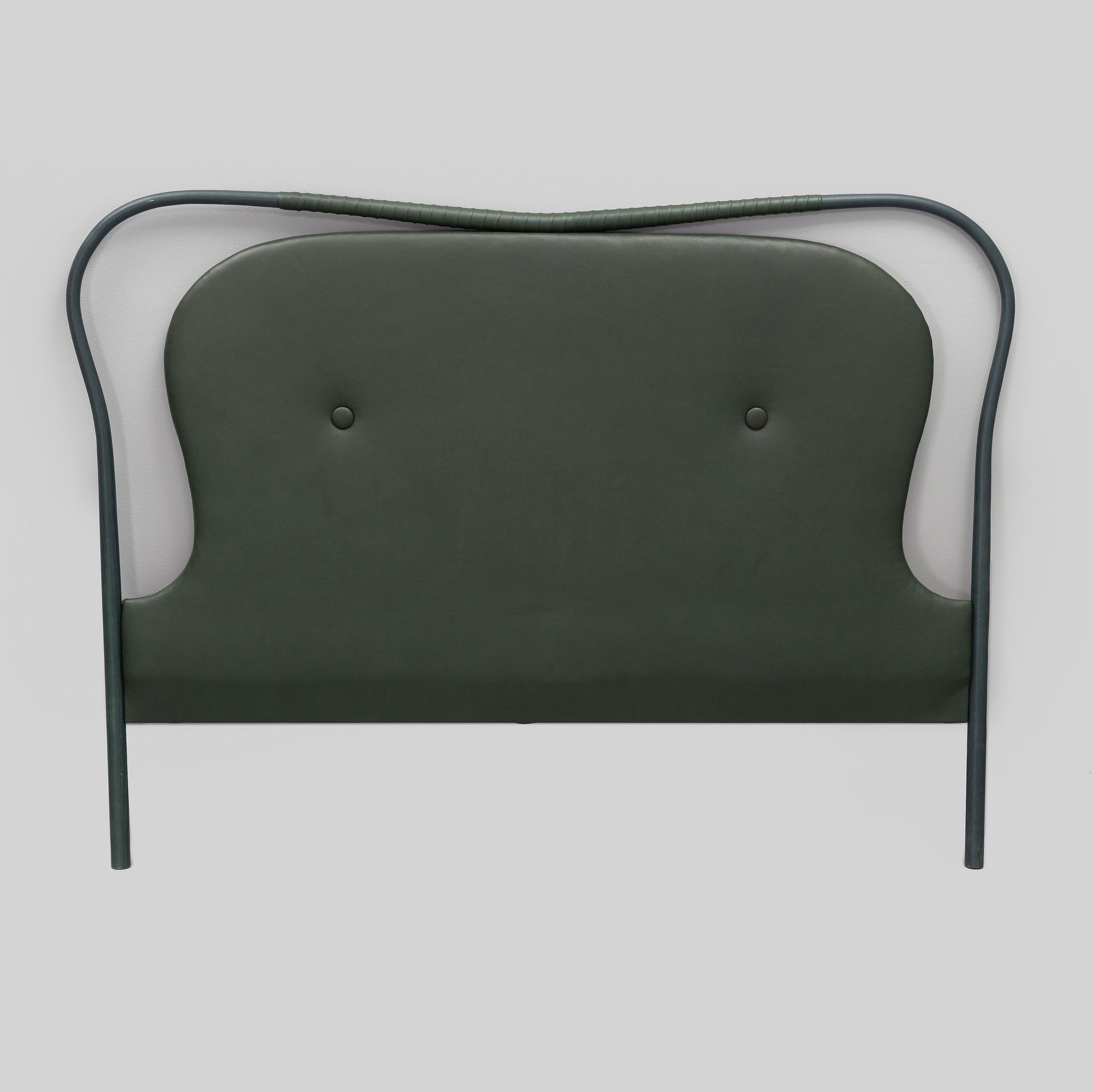 Sara Helder & Gert Wingårdh, an ash and leather 'Clara' headboard, Gemla, Diö.
