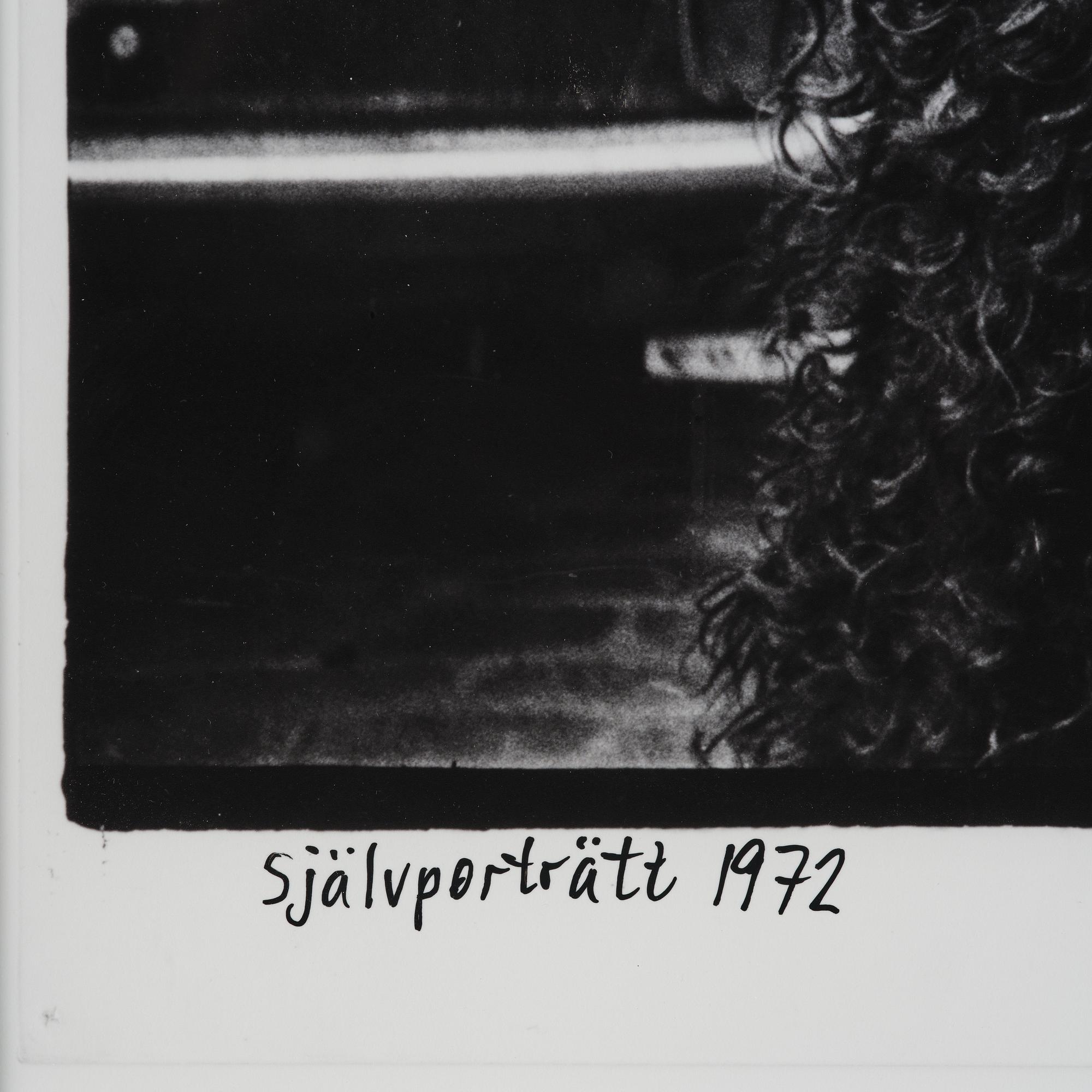 Carl Johan De Geer,  "Självporträtt 1972" (Apan Saba från Tårtan".