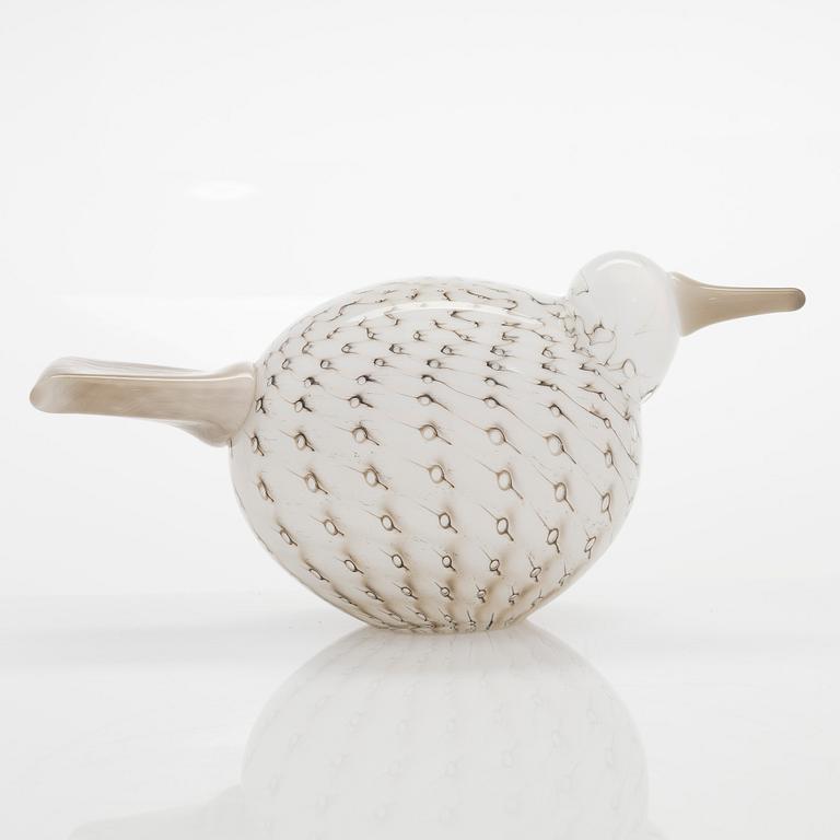 Oiva Toikka, lasilintu, "Raakel" ja muna "Raakelin tähden", signeerattu O. Toikka Nuutajärvi 2009.