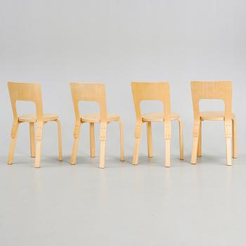STOLAR, 4 st, modell 66, Alvar Aalto, Artek.