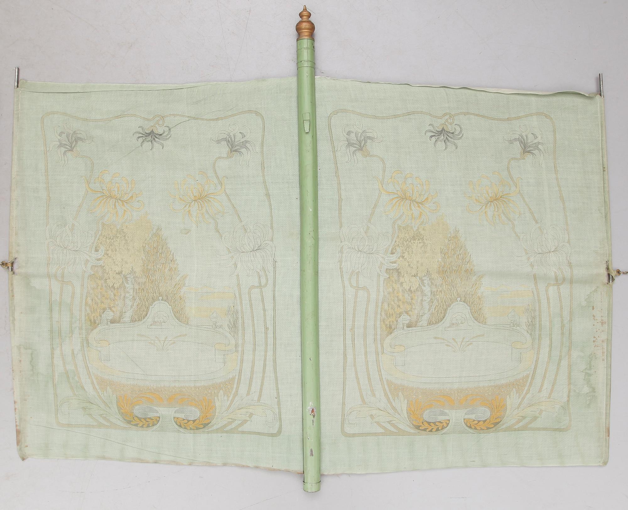 JALUSIER, 4 st, tygtryck, omkring år 1900.