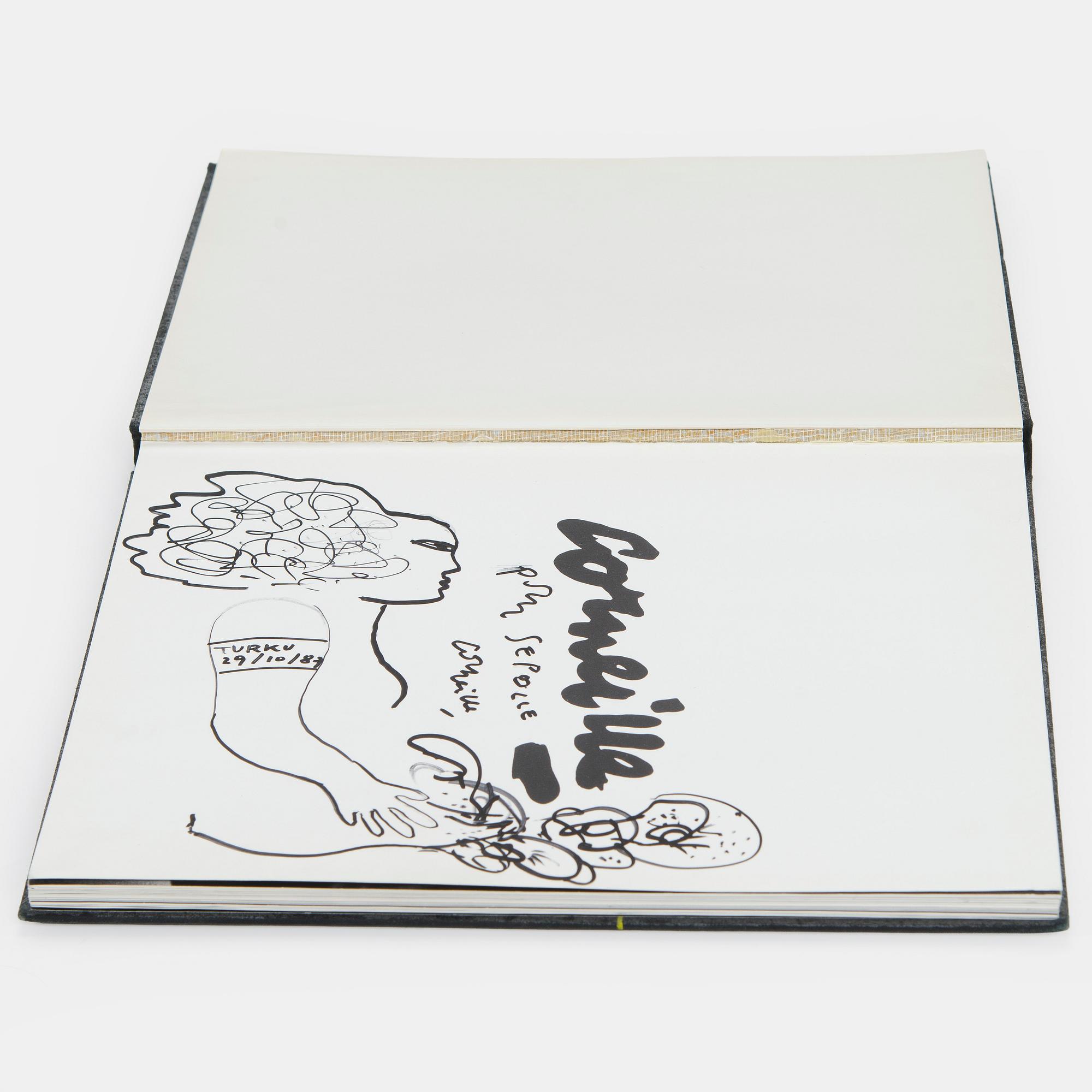 Beverloo Corneille, Book, "Corneille Aujourd'hui - Corneille Today" by André Laude. With illustrated dedication by the Artist.