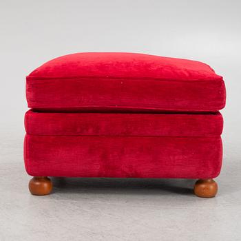 Josef Frank, a model 336 ottoman, Firma Svenskt Tenn, Sweden.