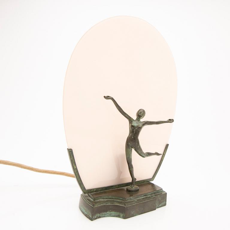 Table lamp, bronze, Swedish Grace, 1920s/30s.