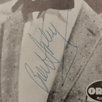 BILL HALEY (1925-1981), idolkort med autograf.