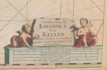 KARTTA, kuparipiirros, Johannes van Keulen, Amsterdam.