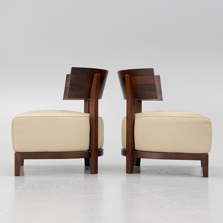 Antonio Citterio, armchairs, a pair, "Thomas", Flexform, Italy.