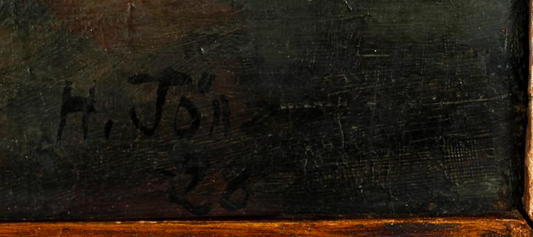 HADAR JÖNZÉN, olja på duk, signerad och daterad -28.