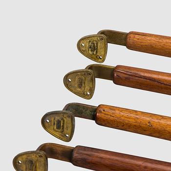 Dörrhandtag, 6 st, 1900-talets mitt.