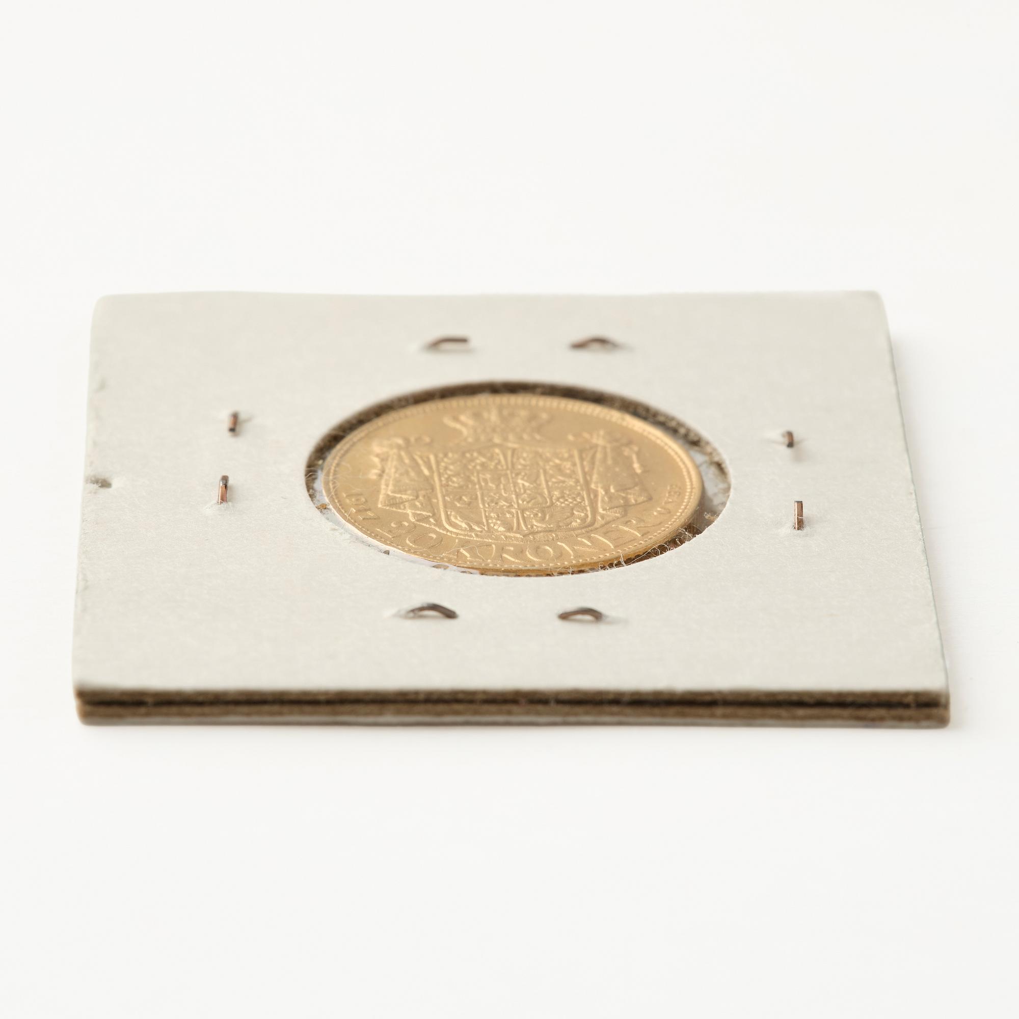 Gold coin, Christian X, Denmark, 20 kroner, 1917.