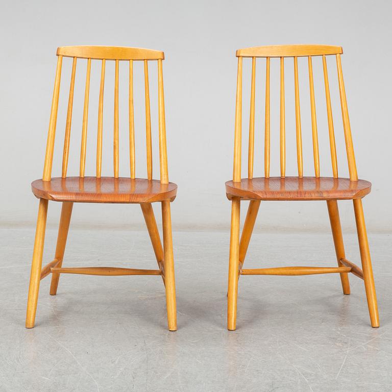 A pair of "Ballet" chairs by Johan Hallberg, Nesto, 1960s.