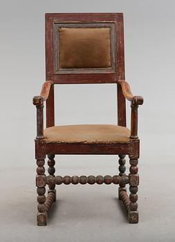 KARMSTOL, barock, 1700-tal.