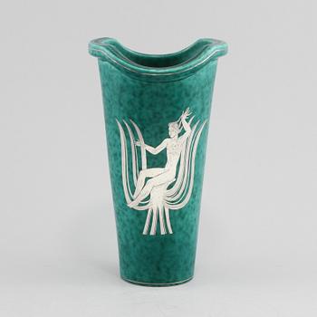 VAS, stengods, "Argenta", Wilhelm Kåge, Gustavsberg, omkring 1900-talets mitt.