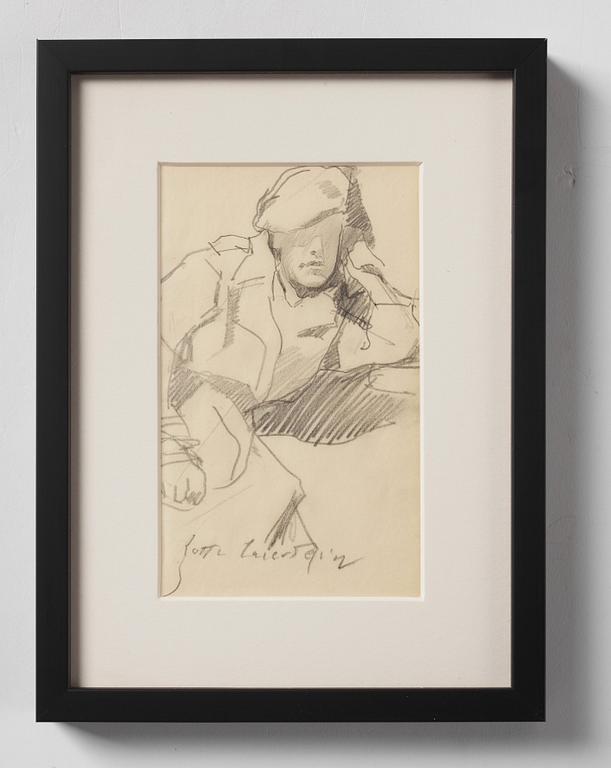 Lotte Laserstein, Man with Beret.