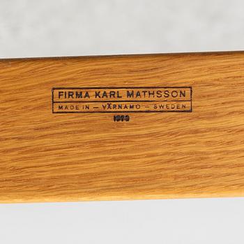 Bruno Mathsson, Fåtölj, "Eva", Firma Karl Mathsson, Värnamo, 1973.