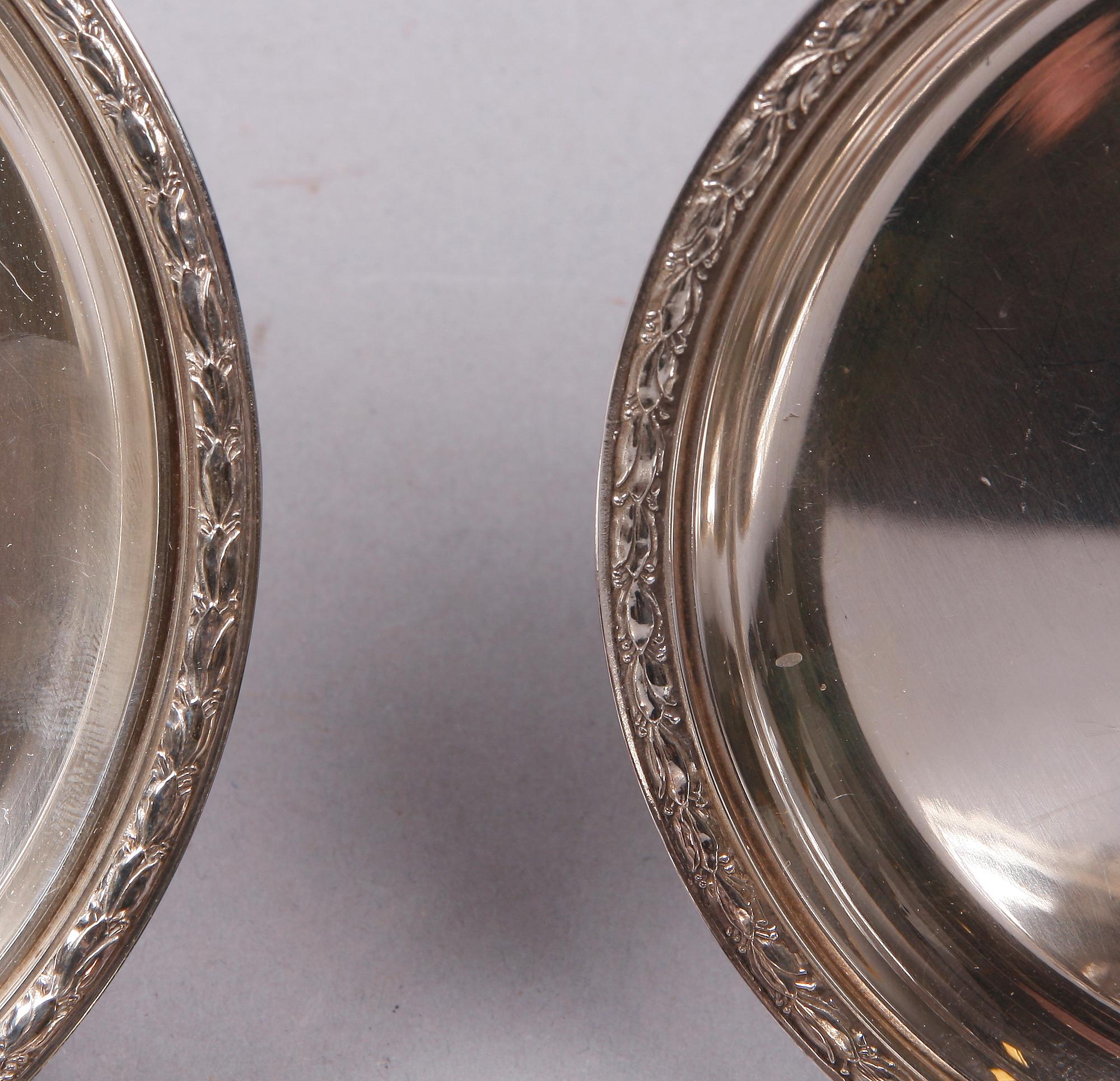 COASTERS, 6 st, nysilver, WA Bolin, 1900-talets mitt.