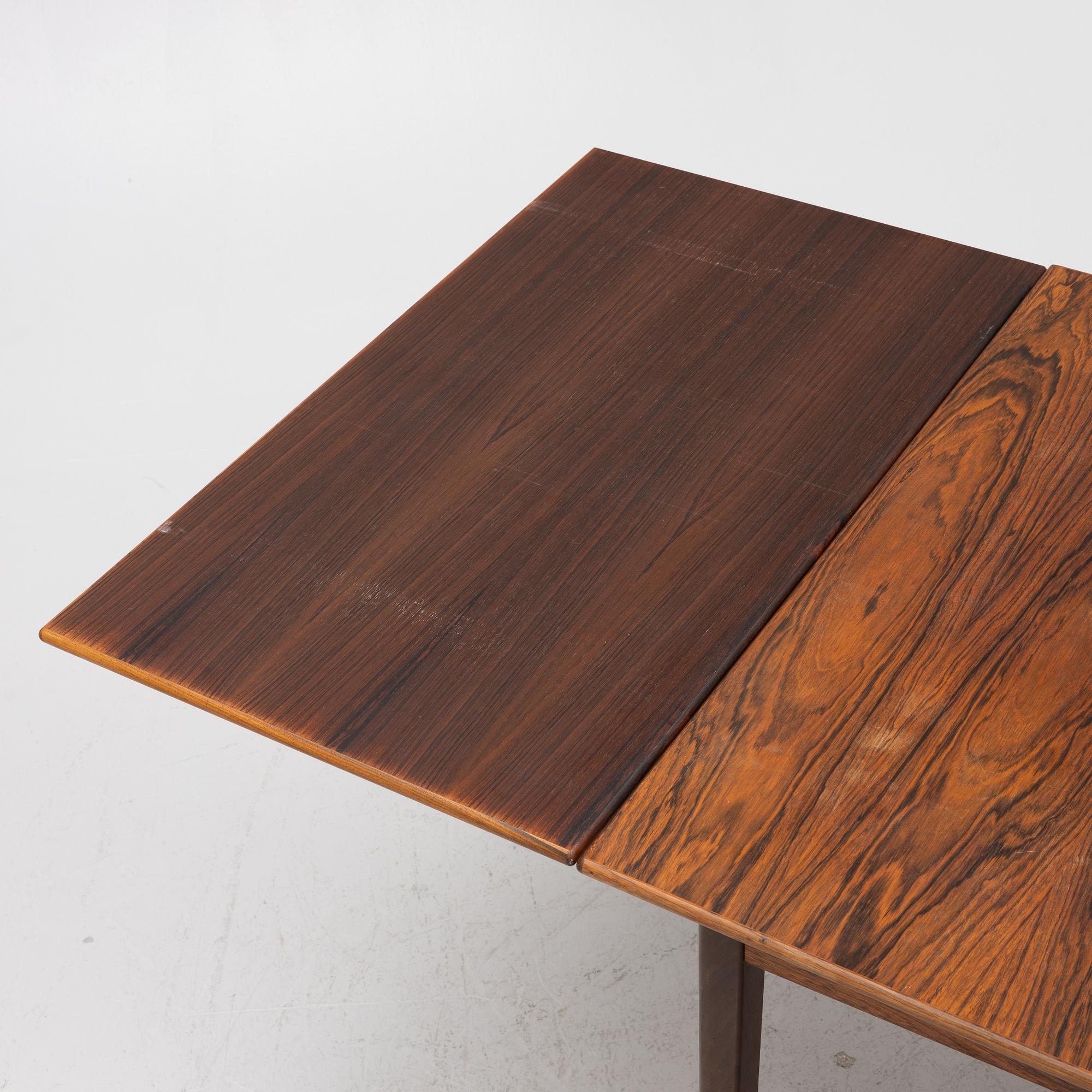 A 'Ladoga' dining table and four 'Mustang' chairs, IKEA, 1960s.