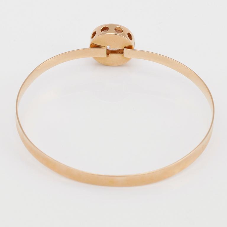 ARMBAND, 18K guld och bergskristall, svenska stämplar, 1969.