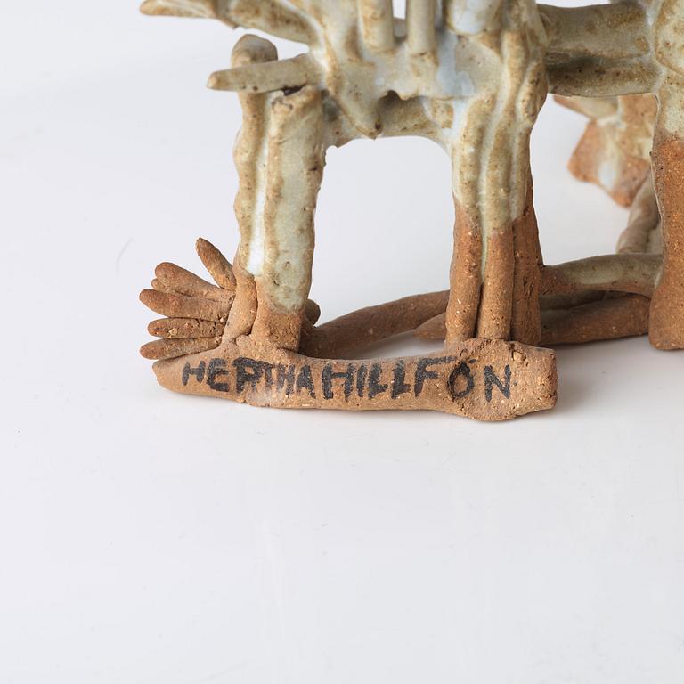Hertha Hillfon, skulptur, egen ateljé, ca 1960.