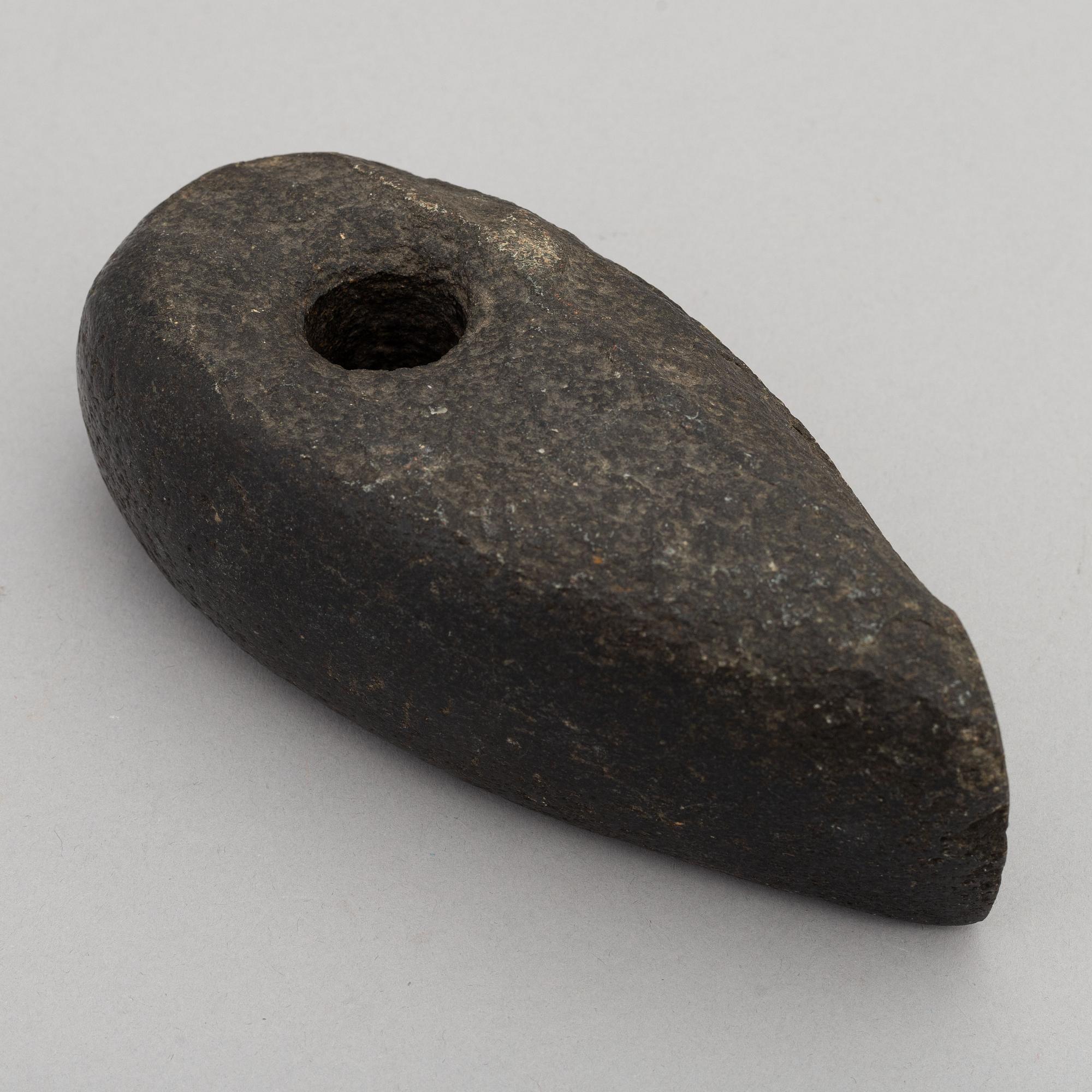 A neolithic stoneaxe.
