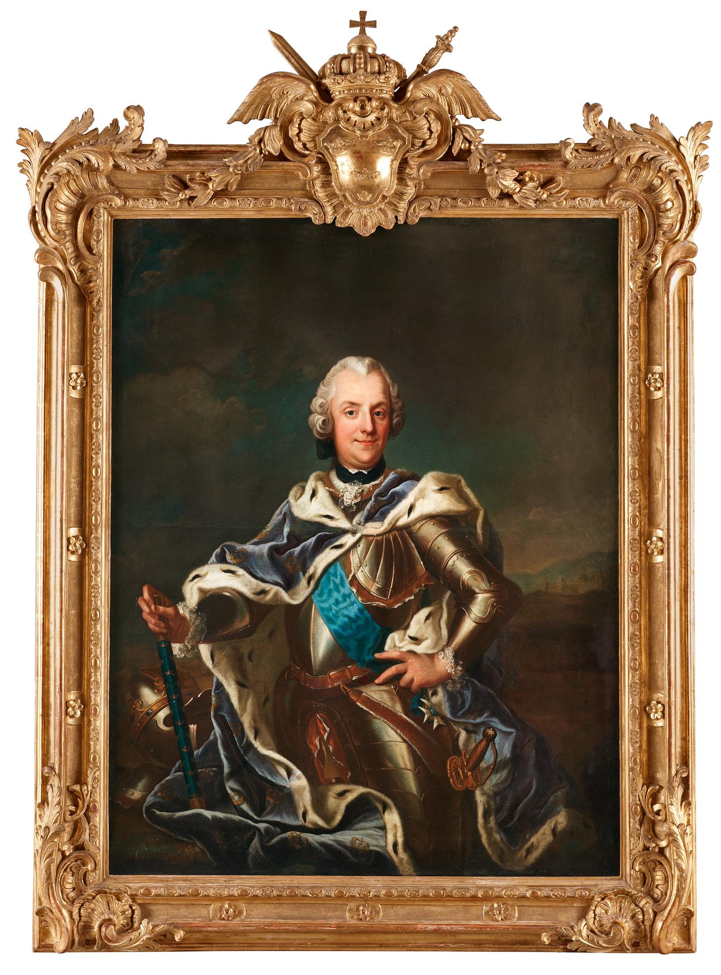 Antoine Pesne Circle of, King Adolf Fredrik (1710-1771) & Queen Lovisa Ulrika (1720-1782).