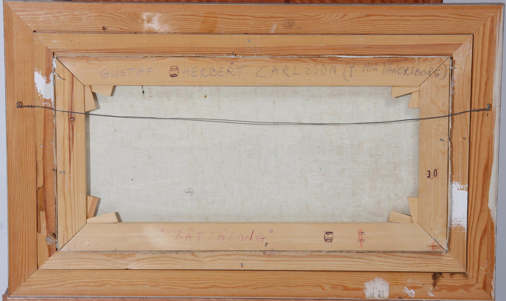 CARLSSON, GUSTAF-HERBERT, olja på duk. Sign.