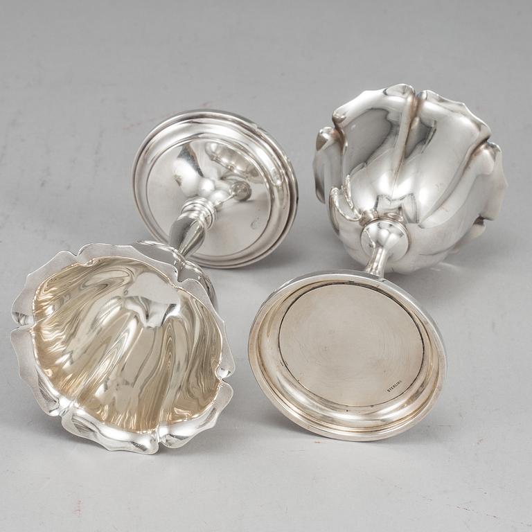 A set of twelve 20thcentury sterling silver dessert-glasses.