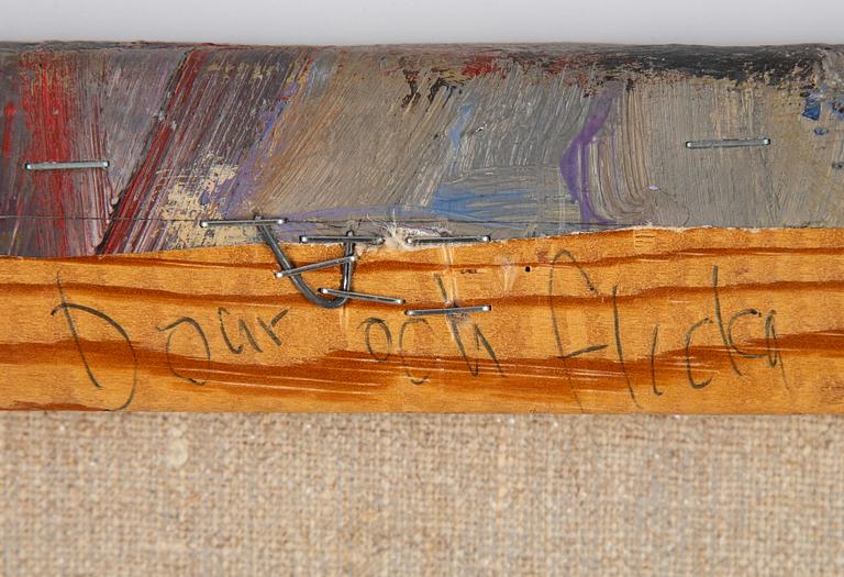 Katarina Jakobsson, olja på duk, signerad och daterad -90 a tergo.