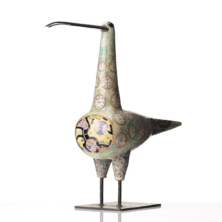 Birger Kaipiainen, a ceramic sculpture of a bird, Arabia, Finland 1958.