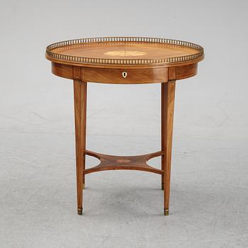 A composite sewing table, Gustavian style, 19th and 20th Century.