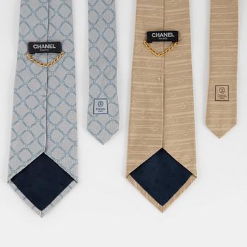 Chanel, ties, 2 pcs.