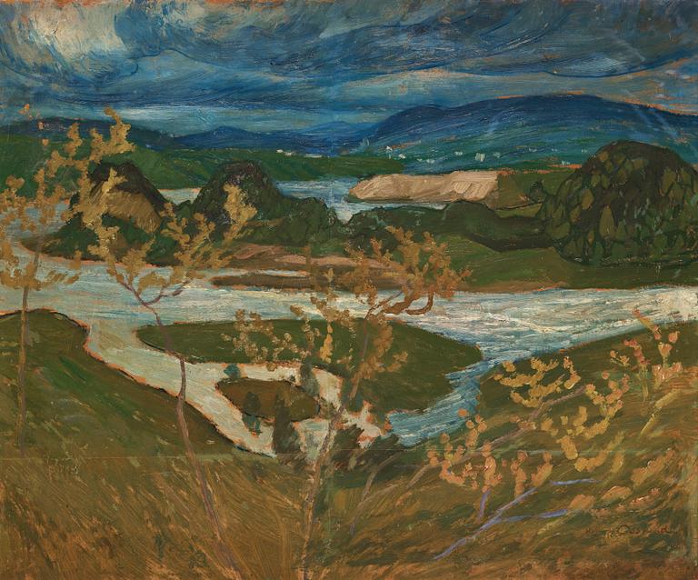 Helmer Osslund, Summer evening in Ådalen.