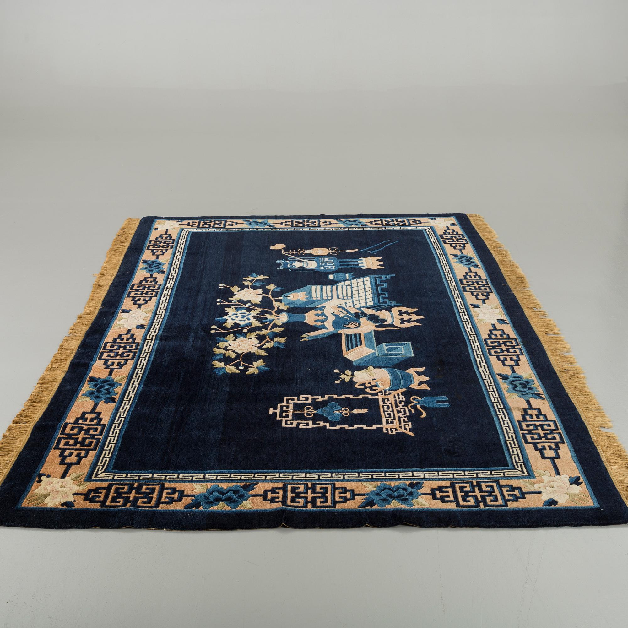 An old China carpet ca 159 x 249 cm.