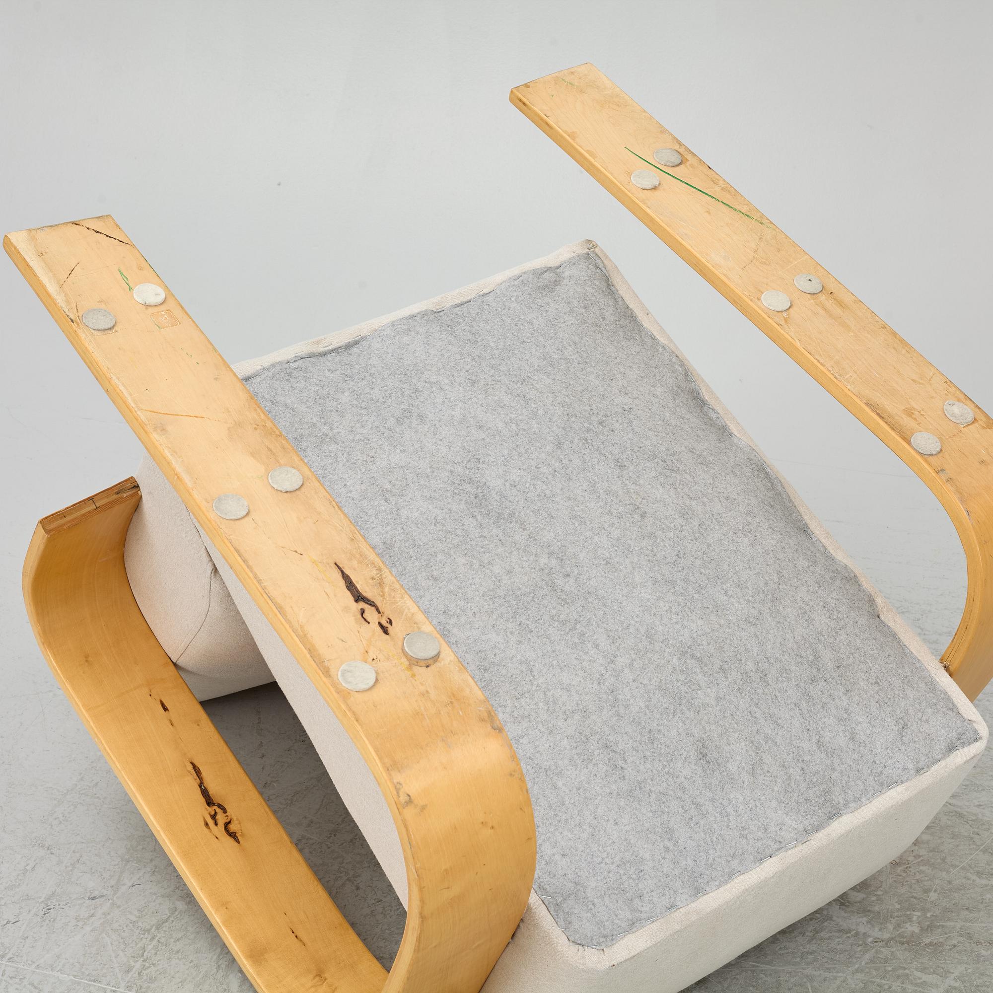 Alvar Aalto, a 'Tank' armchair model 400, Artek, Finland.