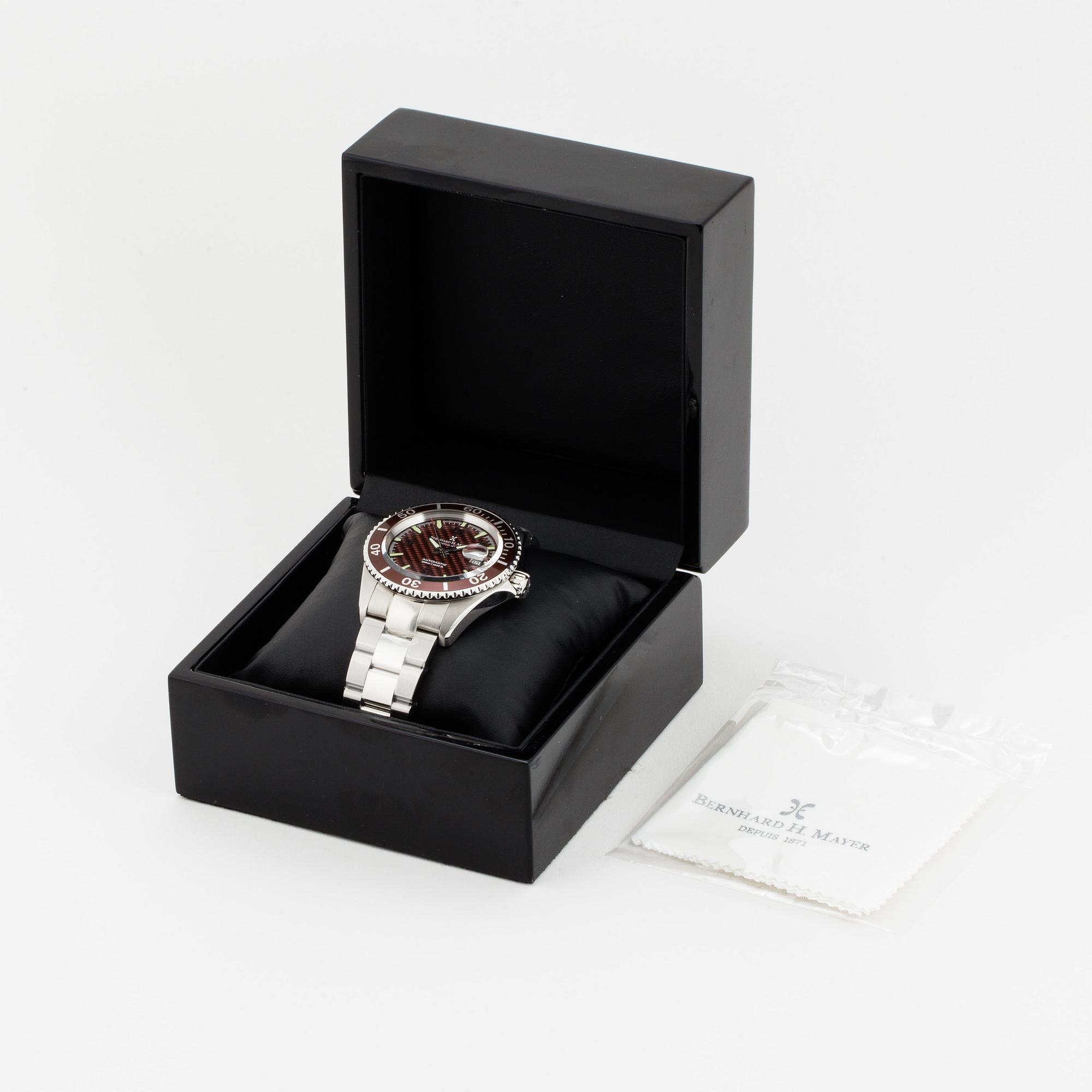 BERNHARD H MAYER, Nauticus, wristwatch, 41 mm.
