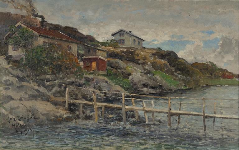 Johan Ericson, oil on canvas, signed and dated 1918.