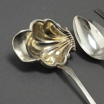 17 pcs of silver cutlery from 19th and 20th century.