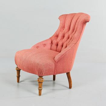 FÅTÖLJ, sk Emmafåtölj, 1800-talets slut.