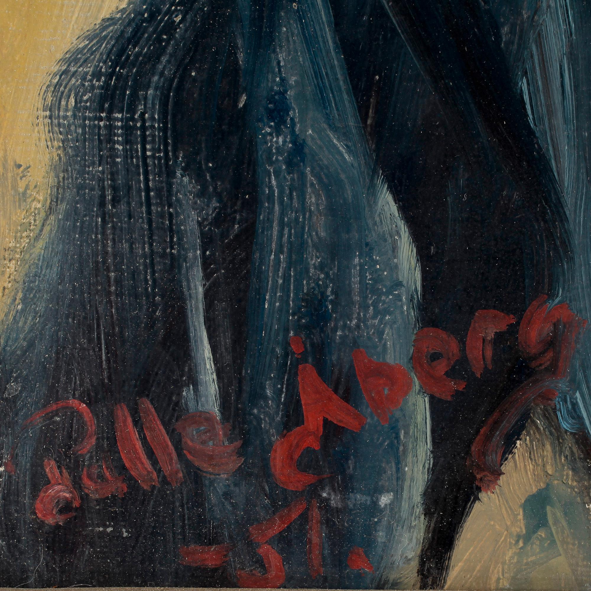 PELLE ÅBERG, olja på pannå, signerad o daterad 51.