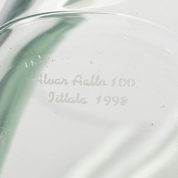Alvar Aalto, A '3030' vase signed, Alvar Aalto 100 Iittala 1998.