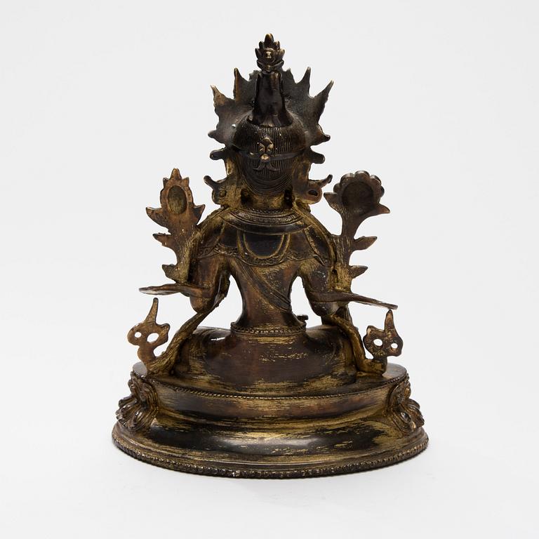 SKULPTUR, mässing, Nepal/Tibet 1900-talets slut.