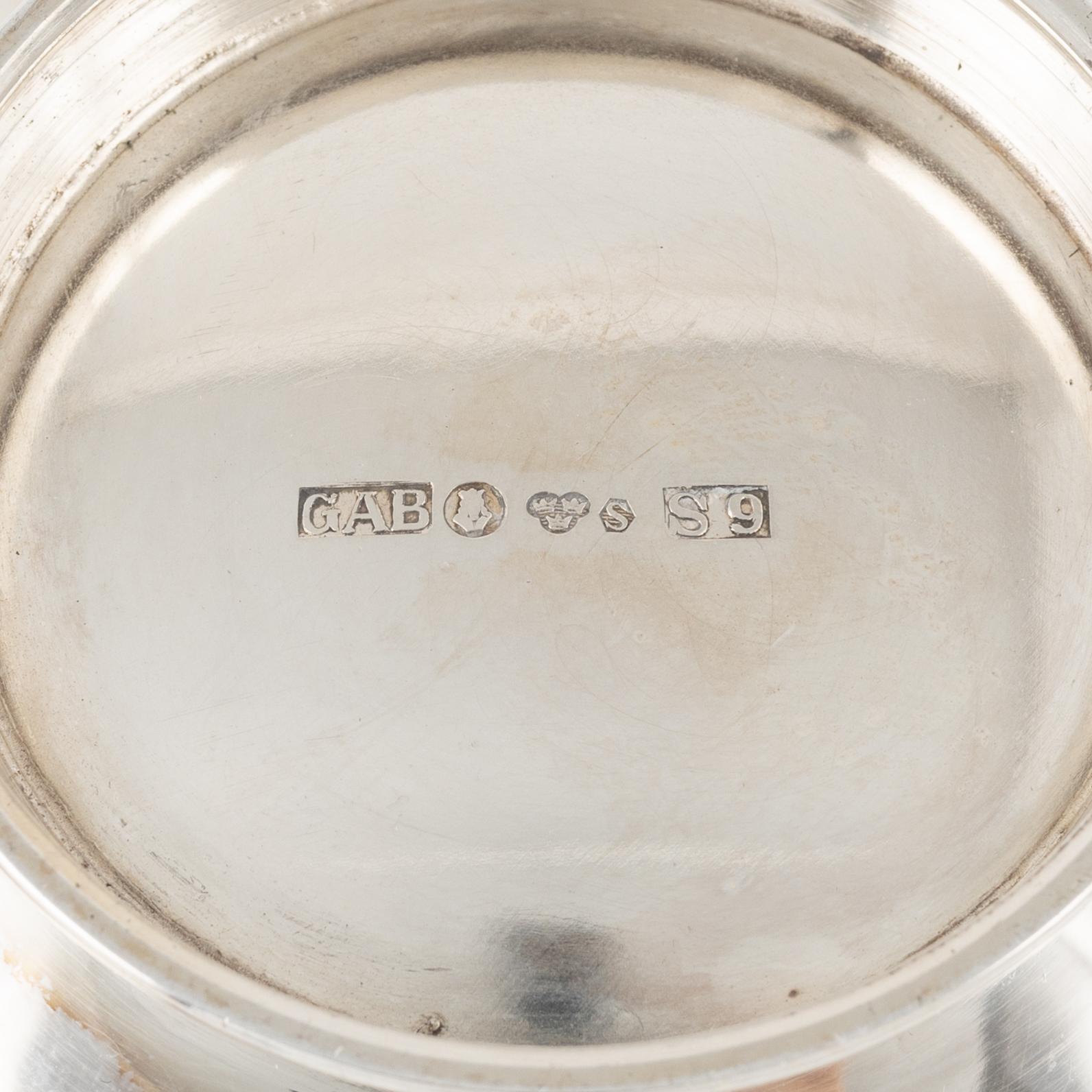 Five silver bowls, Sweden, 1957-1968.