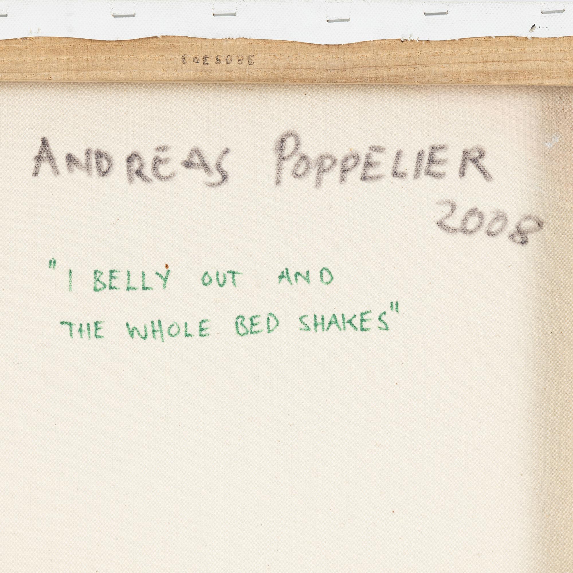 Andreas Poppelier, acrylic on canvas, signed and dated 2008 verso.